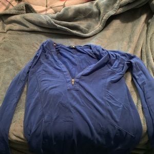 Blue workout hoodie from target
